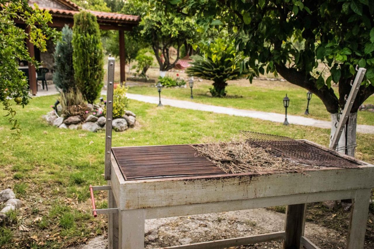 Paralía Patras Stonehouse With Large Yard - Πέτρινο Σπίτι Με Αυλήヴィラ エクステリア 写真